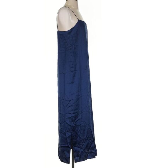 NWT Reformation Yoshe Silk Navy Blue Slip Dress Size Small - Picture 3 of 10